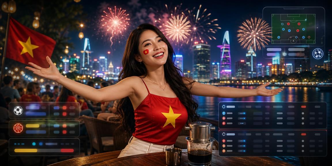 Không khí giải trí sôi động tại TP.HCM, người dùng 100ngay theo dõi kết quả giải thưởng trực tiếp tại quán cà phê đêm
