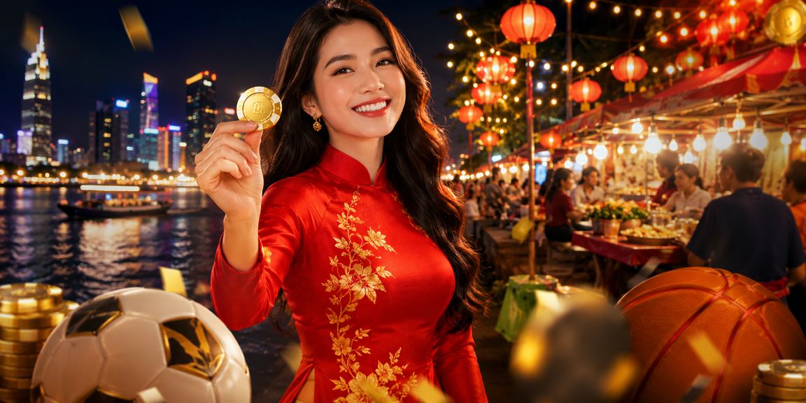 Người dùng nữ tại TP.HCM mặc áo dài, xem lịch cá cược thể thao trên điện thoại tại quán cà phê buổi sáng