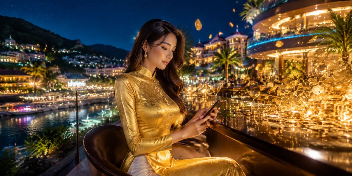 Người dùng tại Sa Pa trải nghiệm casino trực tuyến trên điện thoại giữa khung cảnh núi rừng
